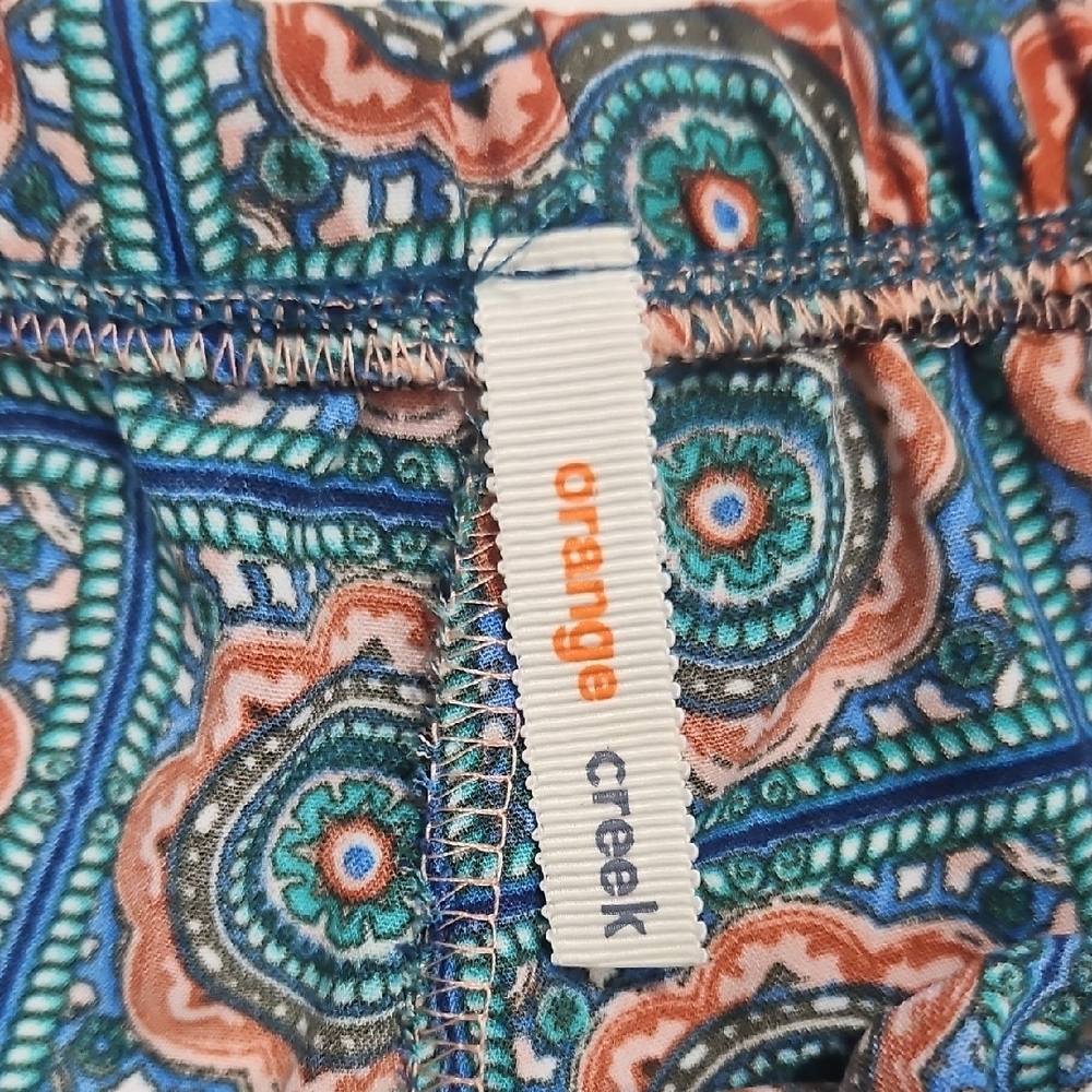 Orange Creek Blue and Red Patterned Athletic Shorts - Picture 3 of 7